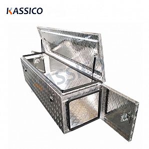Caja de herramientas de aluminio para remolques, caja de herramientas para camioneta