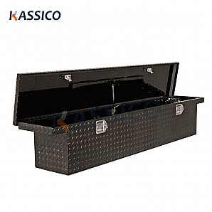 Cajas de herramientas para caja de camión crossover de aluminio negro