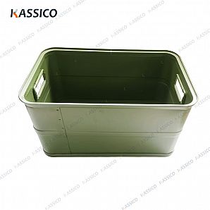 Cesta de aluminio y caja de metal para almacenamiento de alimentos y vajillas