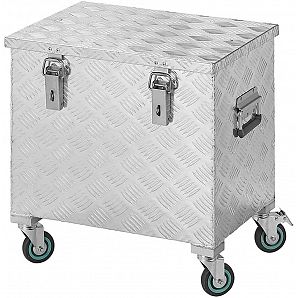 Caja de herramientas con ruedas de aluminio de 2 mm con ruedas