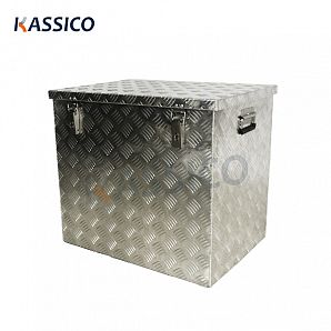 Caja de almacenamiento de aluminio 232 L para camping y refrigerador