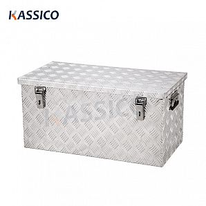 Caja de almacenamiento de aluminio de 220 l para caravana, remolque y camión